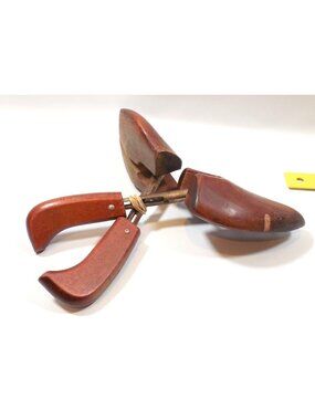Vintage Shoe Keepers Rochester NY Shoe Tree Wood Mohawk‎ #4